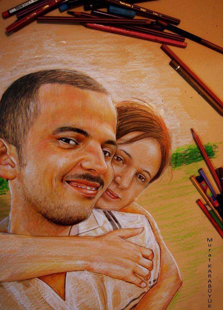pastel yağlıboya portre istanbul karikatür portre karakalem istanbul yapan yerler Yağlıboya portre hediye anahtarlık - Sanatsal Hediyeler kadıköy bağdat caddesi ümraniye karakalem 6