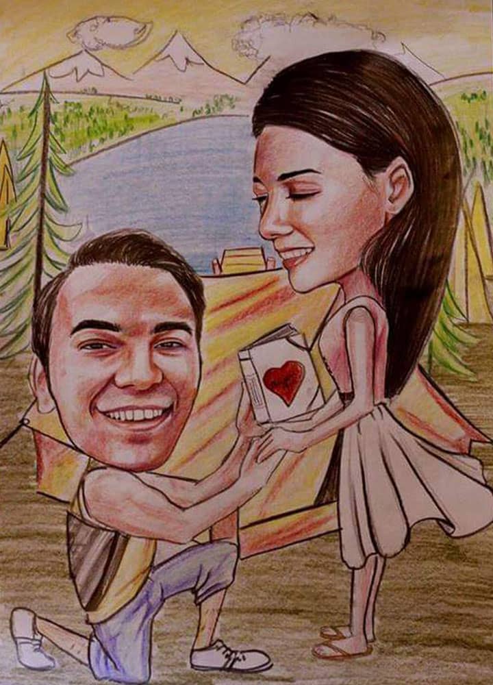 karikatür portre istanbul yapan yerler Yağlıboya portre hediye anahtarlık - Sanatsal Hediyeler kadıköy bağdat caddesi ümraniye 4