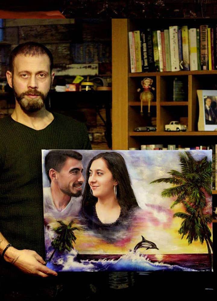 yağlıboya portre istanbul karikatür portre karakalem istanbul yapan yerler Yağlıboya portre hediye anahtarlık - Sanatsal Hediyeler kadıköy bağdat caddesi ümraniye karakalem 7