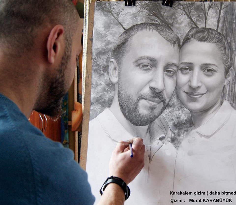 Karakalem Portre Çizimleri - Sanatsal Hediyeler İstanbul kadıköy bağdat caddesi ümraniye 24