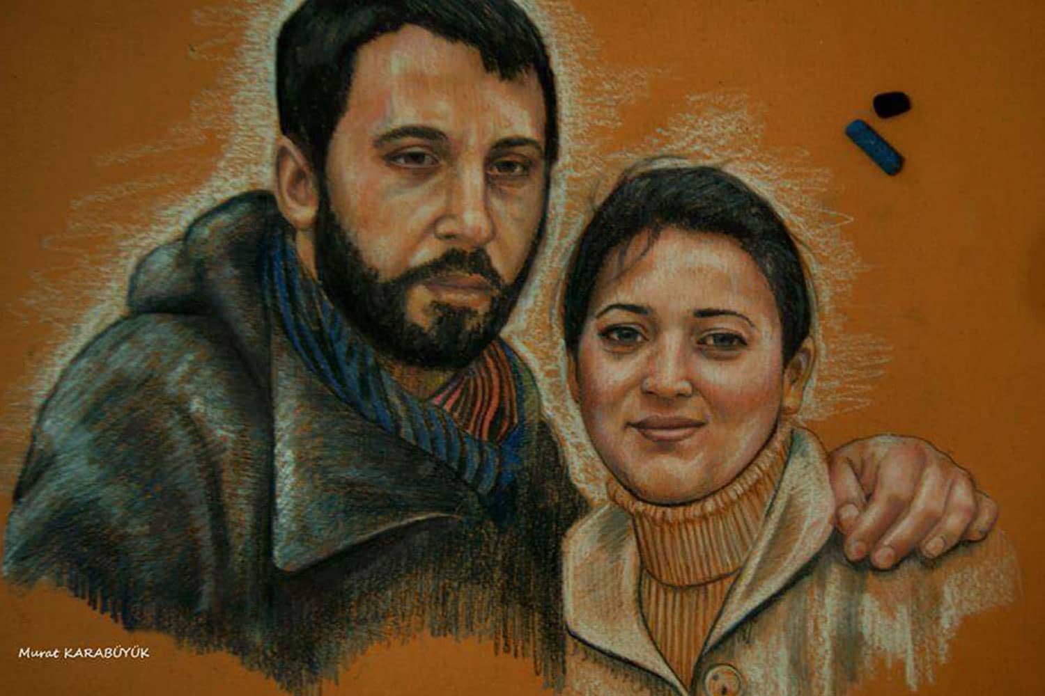 pastel yağlıboya portre istanbul karikatür portre karakalem istanbul yapan yerler Yağlıboya portre hediye anahtarlık - Sanatsal Hediyeler kadıköy bağdat caddesi ümraniye karakalem 5