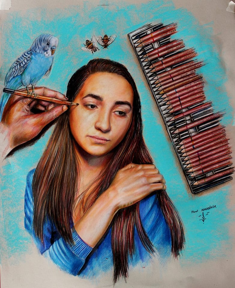 pastel yağlıboya portre istanbul karikatür portre karakalem istanbul yapan yerler Yağlıboya portre hediye anahtarlık - Sanatsal Hediyeler kadıköy bağdat caddesi ümraniye karakalem 12